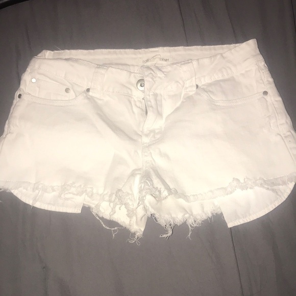 Forever 21 Pants - White forever 21 denim shorts Forever 21 Pants - White forever 21 denim shorts